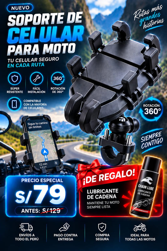 soporte de celular para moto